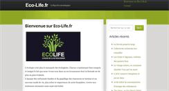 Desktop Screenshot of eco-life.fr